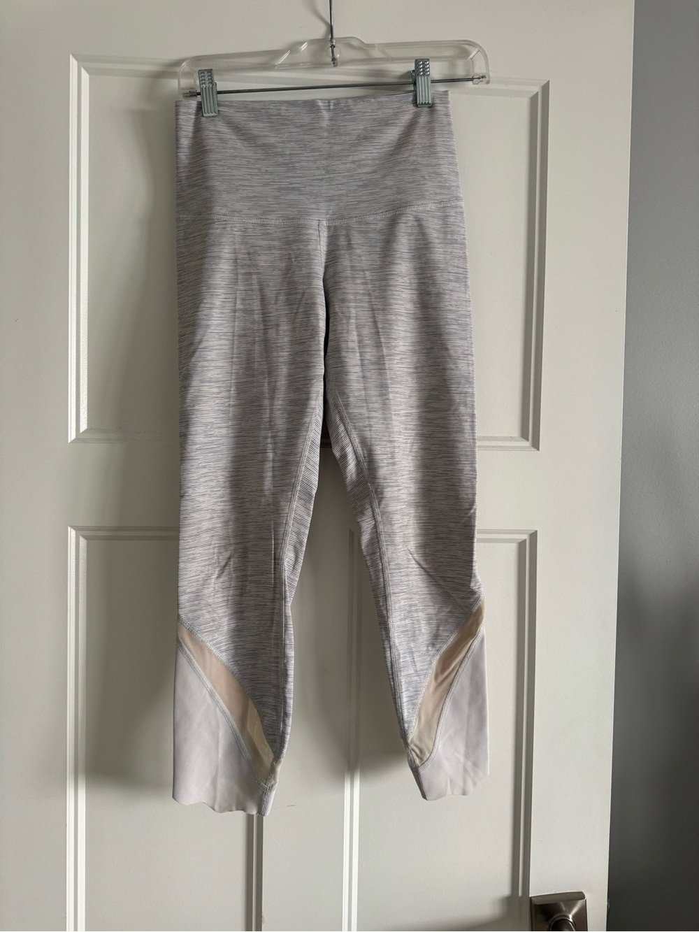 lululemon athletica Heathered Light Gray Leggings
